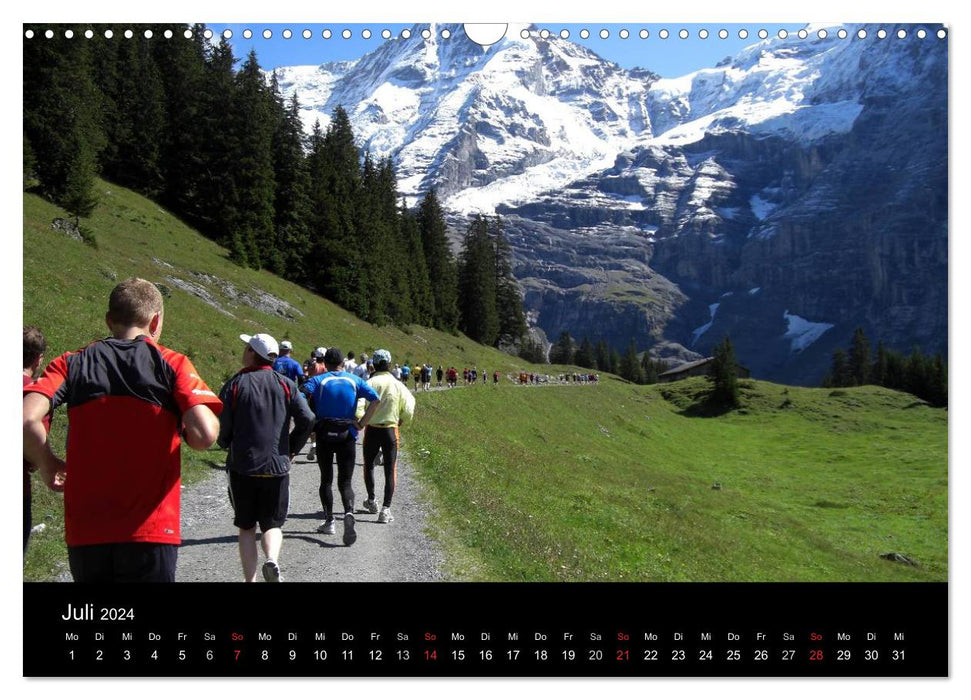 The Jungfrau Marathon (CALVENDO wall calendar 2024) 