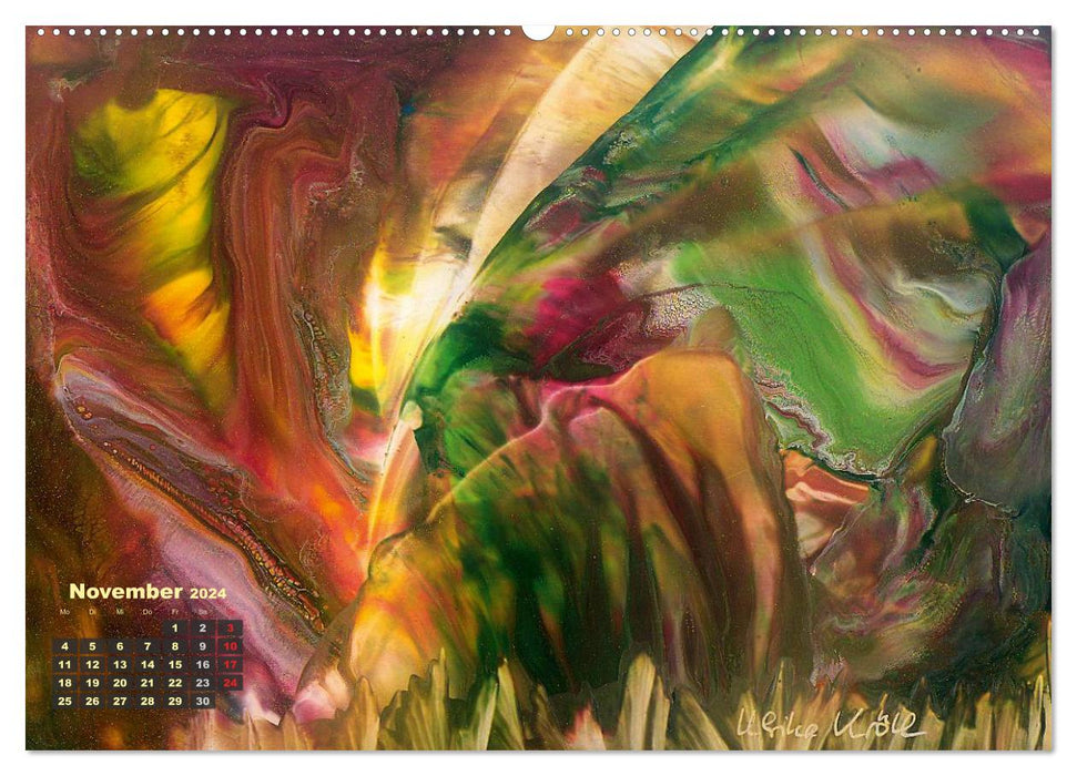 Encaustic Kunstkalender 2024 (CALVENDO Wandkalender 2024)