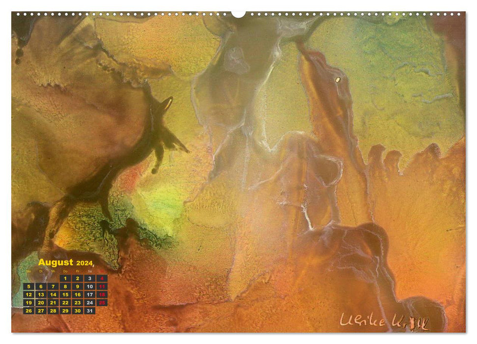 Encaustic art calendar 2024 (CALVENDO wall calendar 2024) 