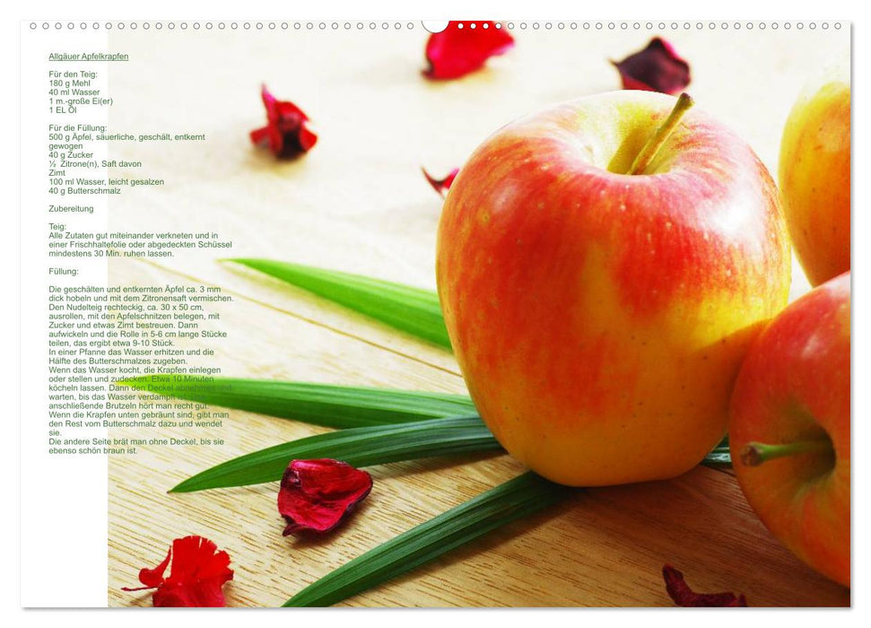 Calendrier autrichien culinaire avec et à partir de fruits frais (calendrier mural CALVENDO 2024) 
