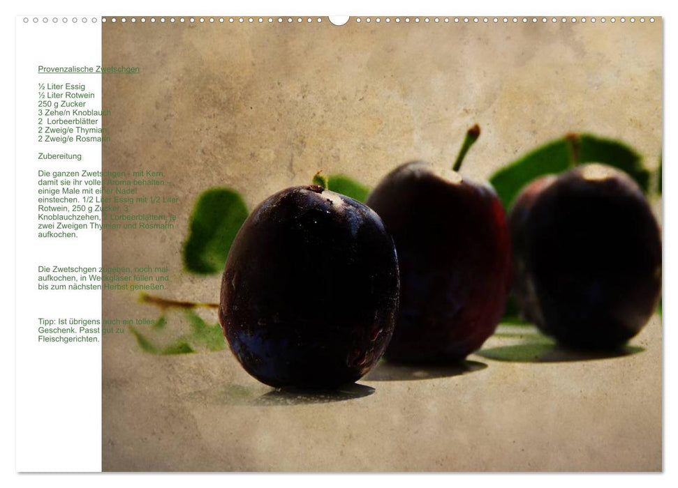 Culinary with and from fresh fruits Austrian calendar (CALVENDO wall calendar 2024) 