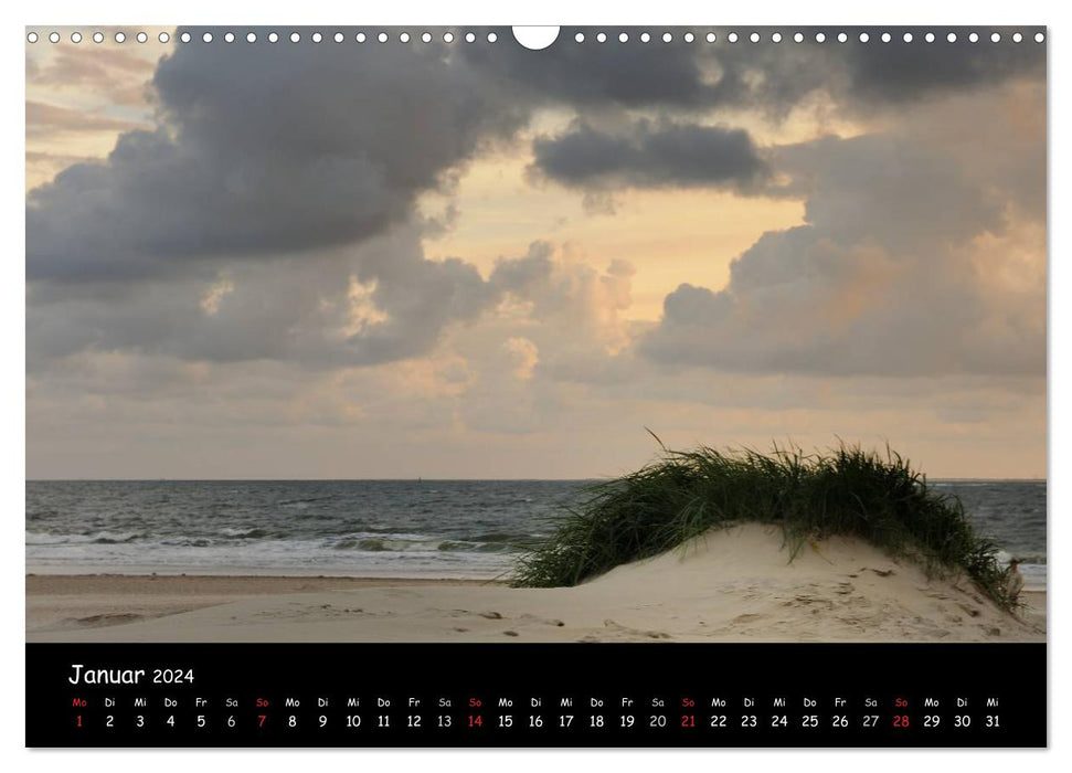 Strandimpressionen von der Nordsee (CALVENDO Wandkalender 2024)