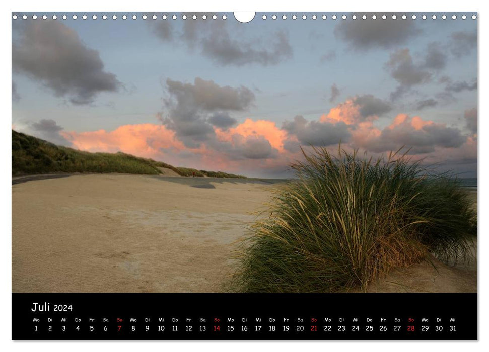 Beach impressions from the North Sea (CALVENDO wall calendar 2024) 