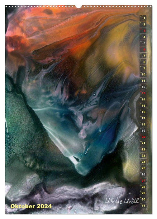 Encaustic-Malerei Kunstkalender 2024 (CALVENDO Premium Wandkalender 2024)