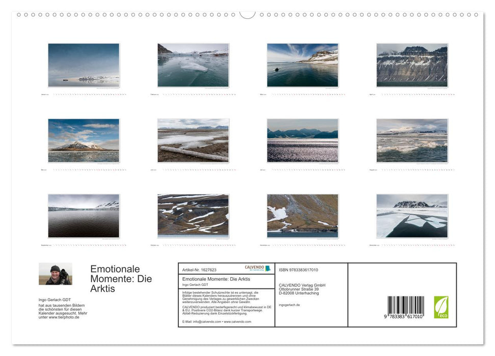 Emotionale Momente: Die Arktis (CALVENDO Premium Wandkalender 2024)