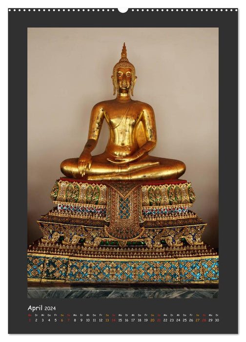Buddha in Asien (CALVENDO Wandkalender 2024)
