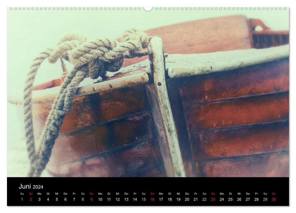 Nostalgic world of boats (CALVENDO Premium Wall Calendar 2024) 