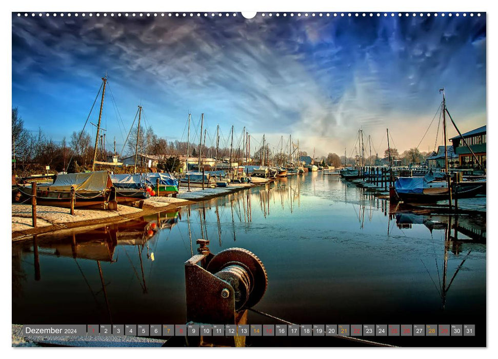 Friesland, verzauberte Landschaft an der Nordsee (CALVENDO Wandkalender 2024)