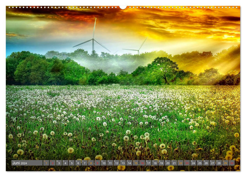 Friesland, verzauberte Landschaft an der Nordsee (CALVENDO Wandkalender 2024)