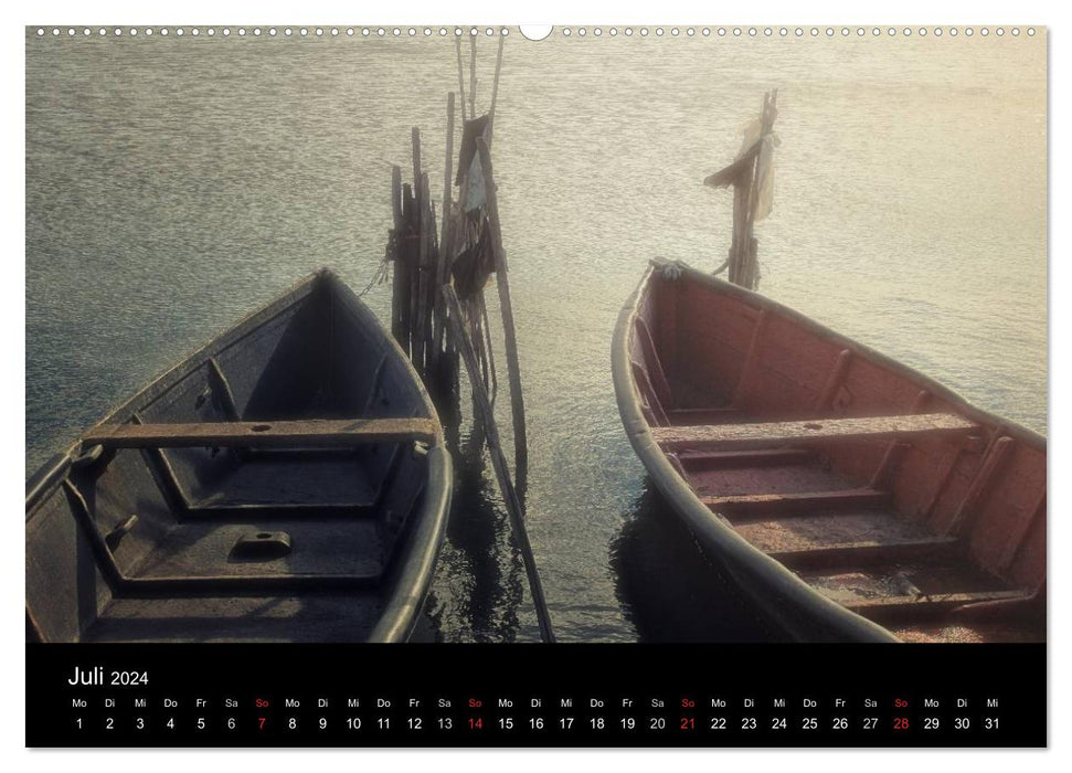 Nostalgic world of boats (CALVENDO wall calendar 2024) 