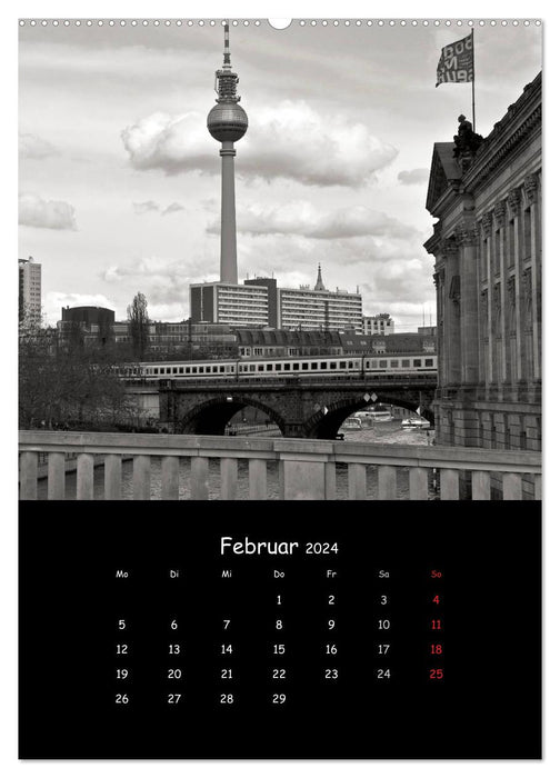 BERLIN - uniquely sleeplessly effective (CALVENDO Premium Wall Calendar 2024) 