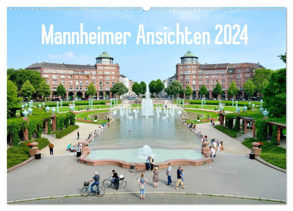 Mannheimer Ansichten 2024 (CALVENDO Wandkalender 2024)