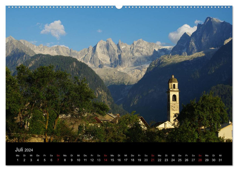 Across the Alps (CALVENDO wall calendar 2024) 