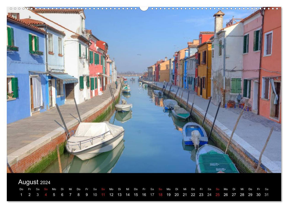 The colorful houses of Burano (CALVENDO wall calendar 2024) 