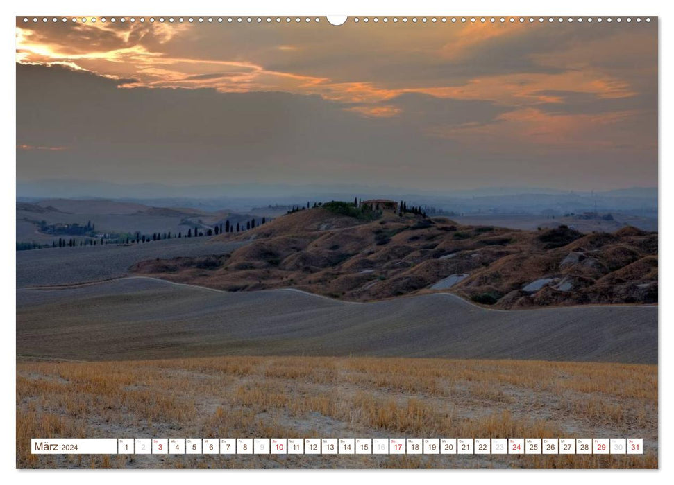 Tuscany - Golden colors of Tuscan autumn (CALVENDO wall calendar 2024) 