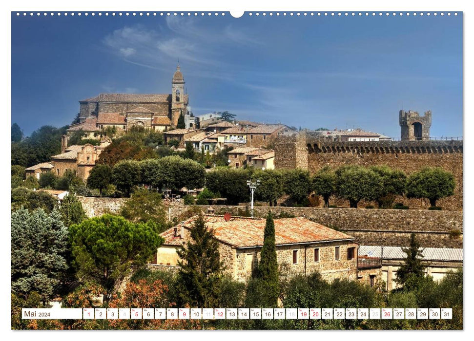 Tuscany - Golden colors of Tuscan autumn (CALVENDO wall calendar 2024) 