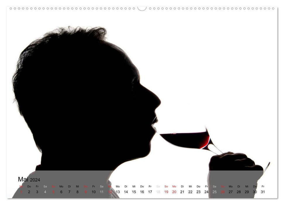 Wine tastes fine (CALVENDO wall calendar 2024) 