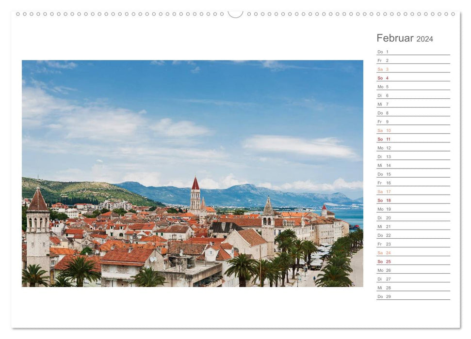 Kroatien, Terminplaner (CALVENDO Premium Wandkalender 2024)