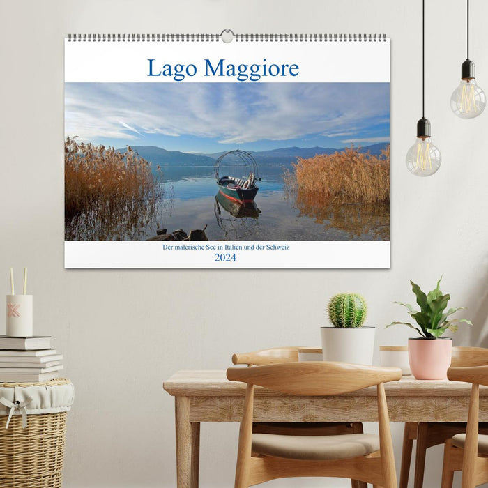 Lake Maggiore - The picturesque lake in Italy and Switzerland (CALVENDO wall calendar 2024) 