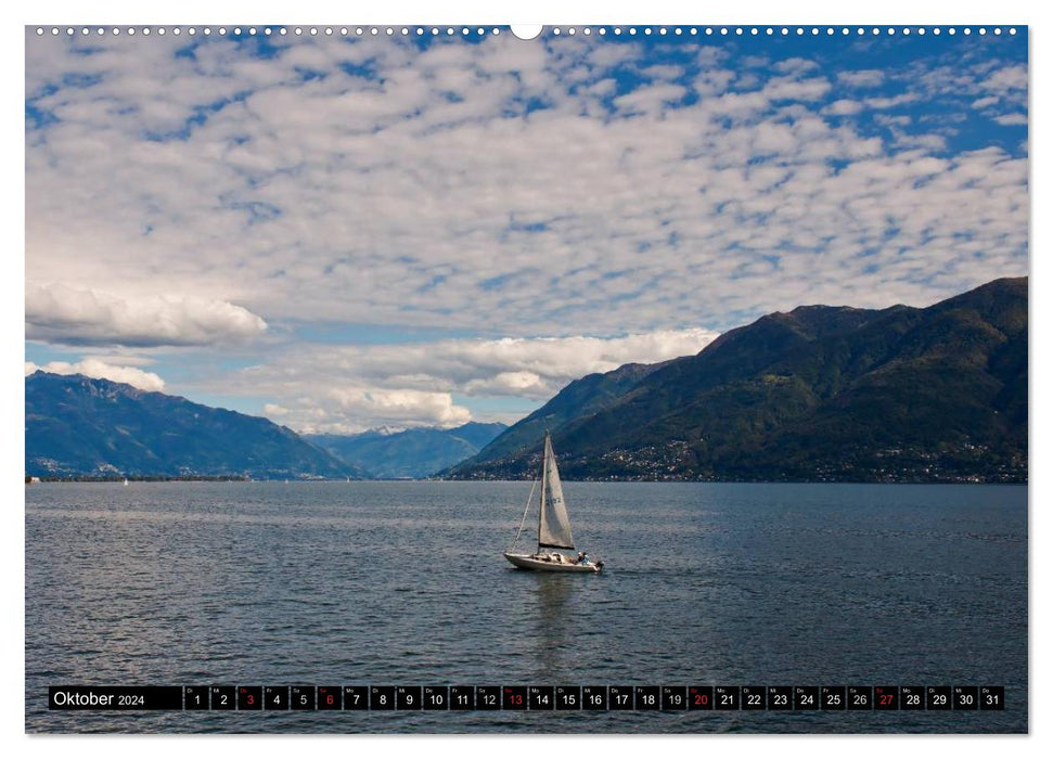 Lake Maggiore - The picturesque lake in Italy and Switzerland (CALVENDO wall calendar 2024) 