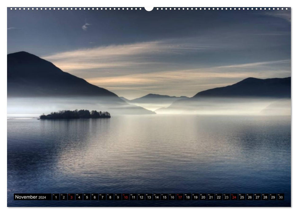 Lake Maggiore - The picturesque lake in Italy and Switzerland (CALVENDO wall calendar 2024) 