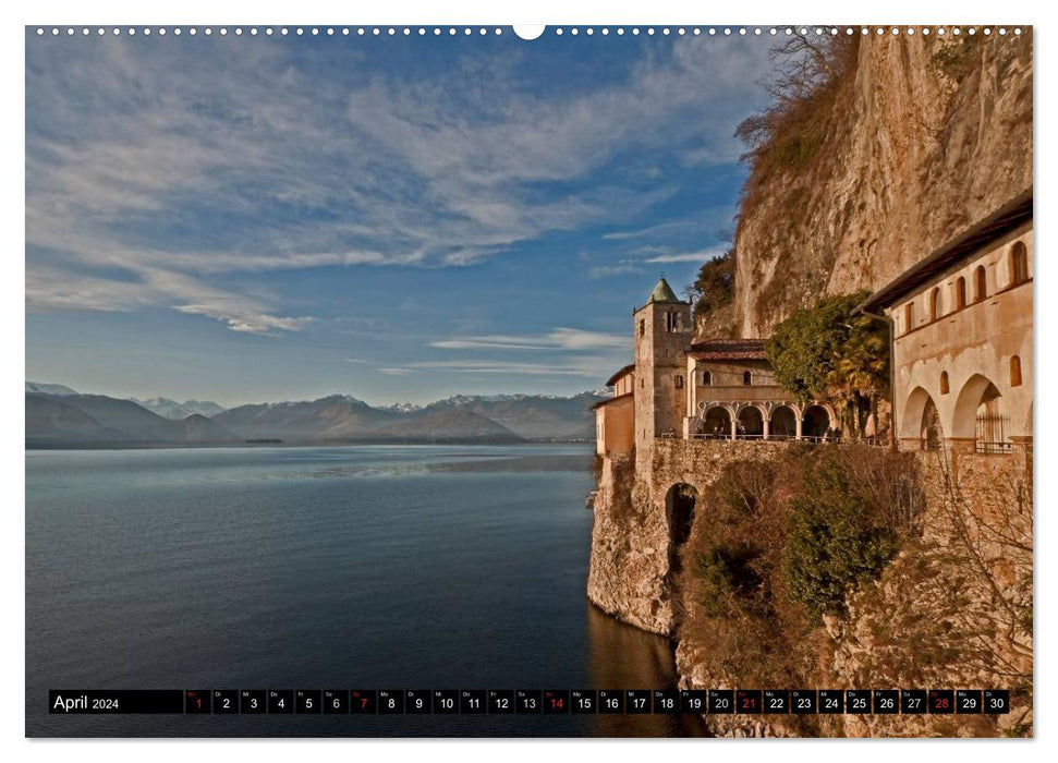 Lago Maggiore - Der malerische See in Italien und der Schweiz (CALVENDO Wandkalender 2024)