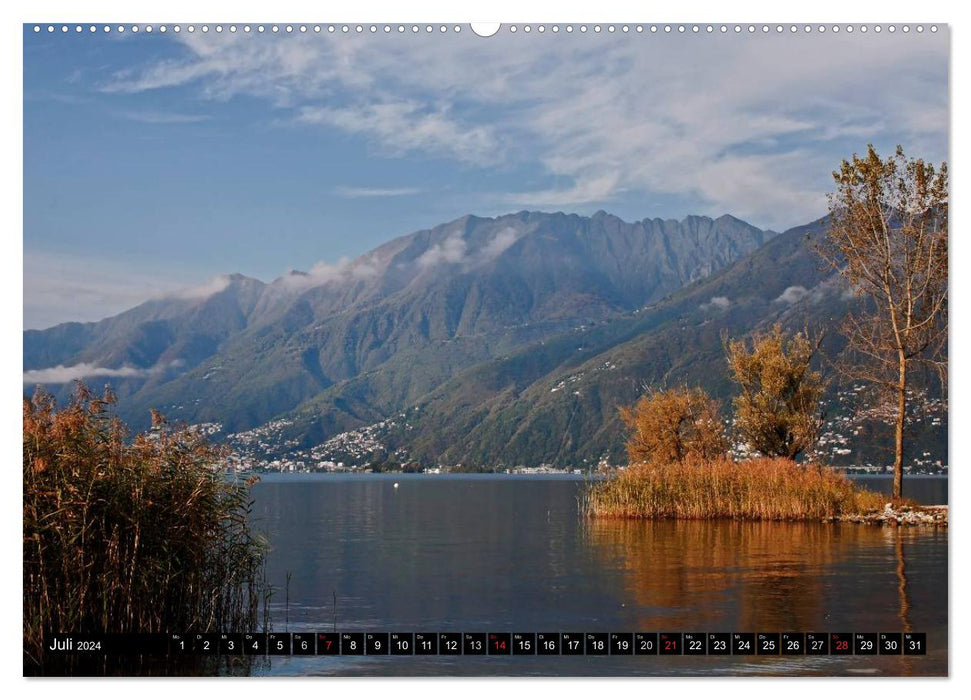 Lake Maggiore - The picturesque lake in Italy and Switzerland (CALVENDO wall calendar 2024) 