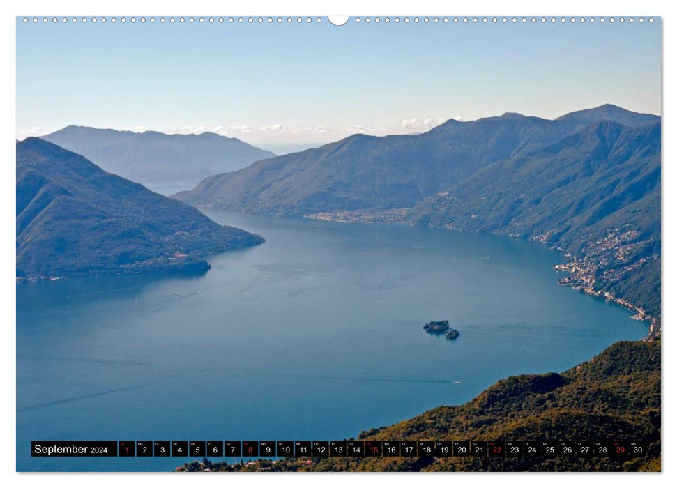 Lake Maggiore - The picturesque lake in Italy and Switzerland (CALVENDO wall calendar 2024) 