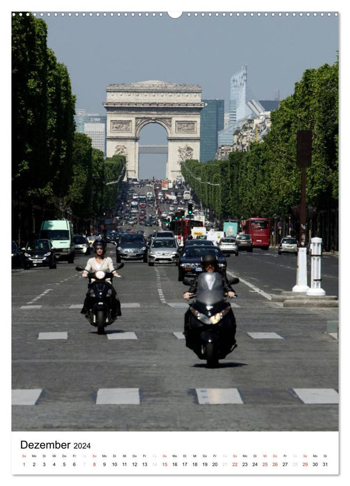 Unterwegs in Paris (CALVENDO Premium Wandkalender 2024)