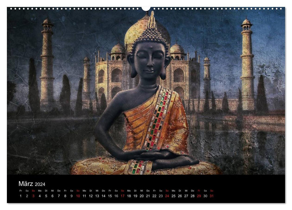 All U Buddhas (CALVENDO Premium Wandkalender 2024)