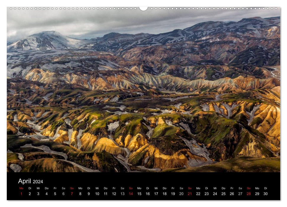 Island von oben (CALVENDO Premium Wandkalender 2024)