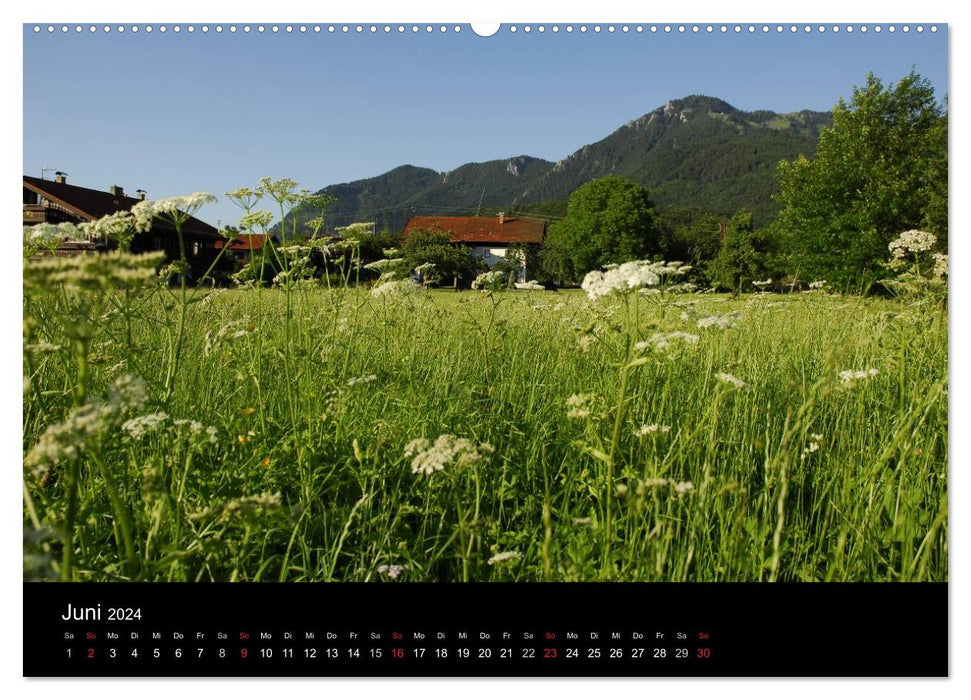 Unterwössen im Chiemgau - Luftkurort und mehr (CALVENDO Premium Wandkalender 2024)
