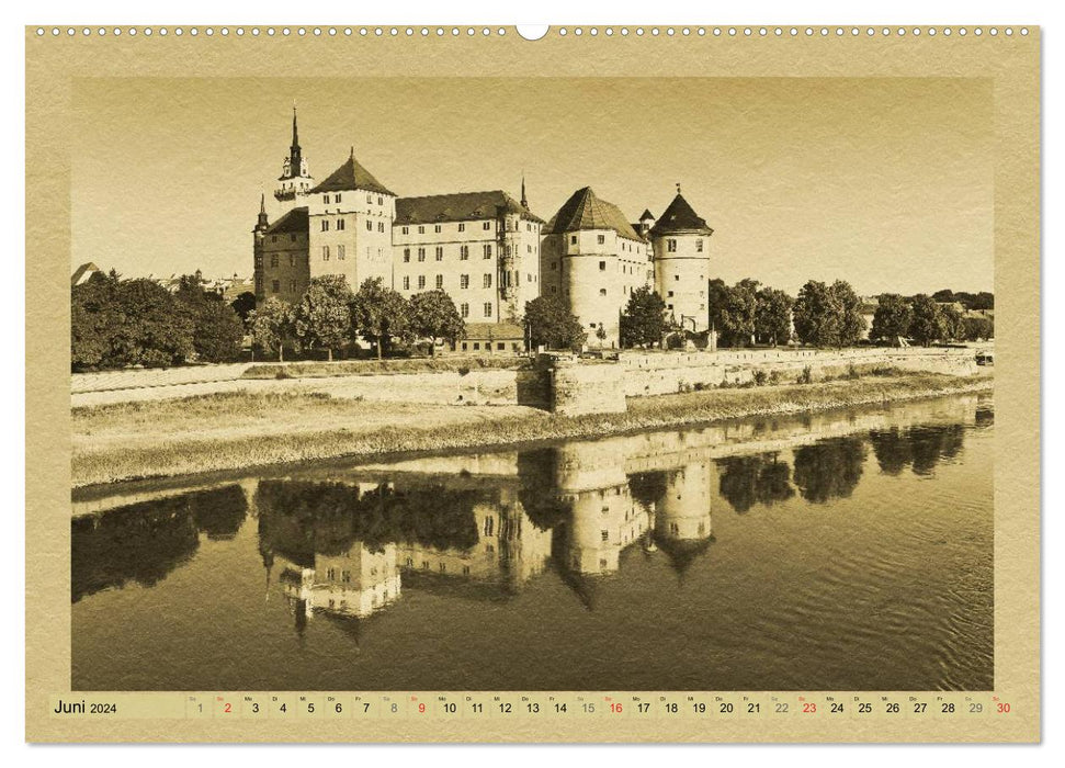 Sächsische Burgen und Schlösser (CALVENDO Wandkalender 2024)