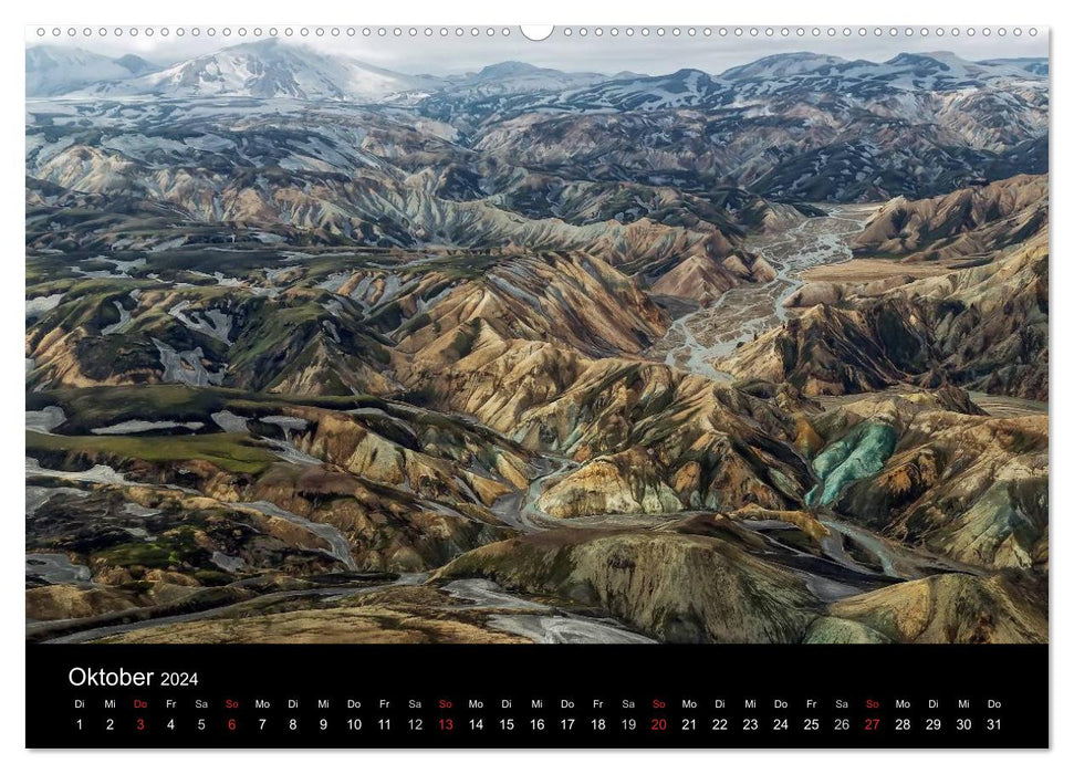 Iceland from above (CALVENDO wall calendar 2024) 