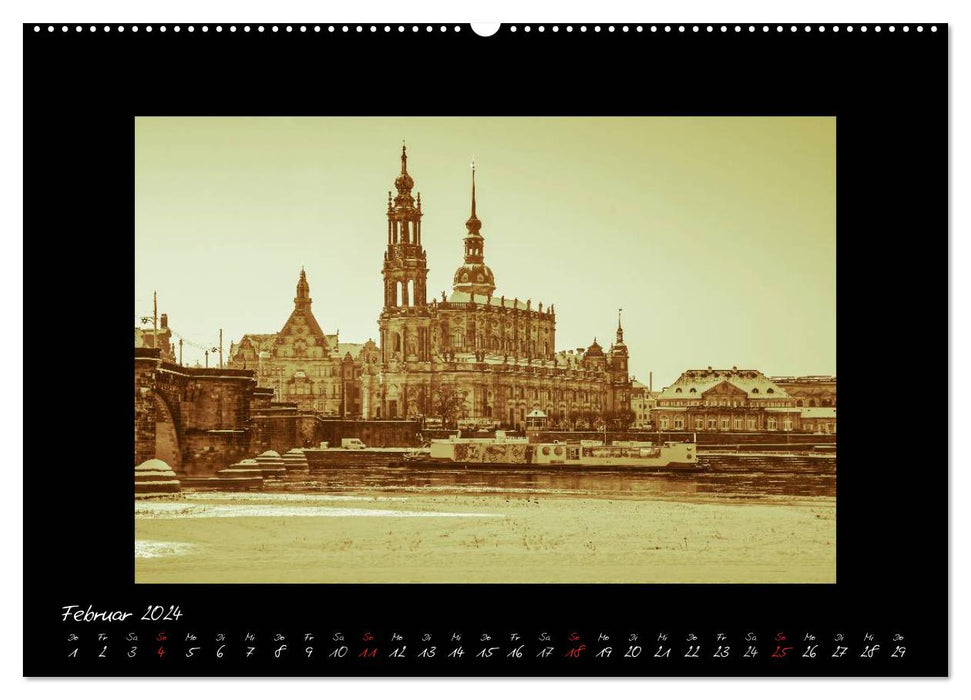 Dresden - Photographs like from the good old days (CALVENDO Premium Wall Calendar 2024) 