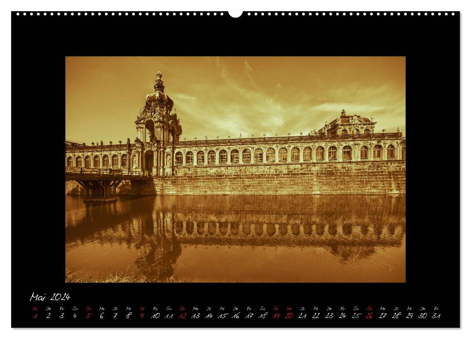 Dresden - Fotografien wie aus guten alten Zeiten (CALVENDO Premium Wandkalender 2024)