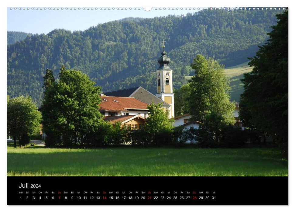 Unterwössen im Chiemgau - Luftkurort und mehr (CALVENDO Wandkalender 2024)