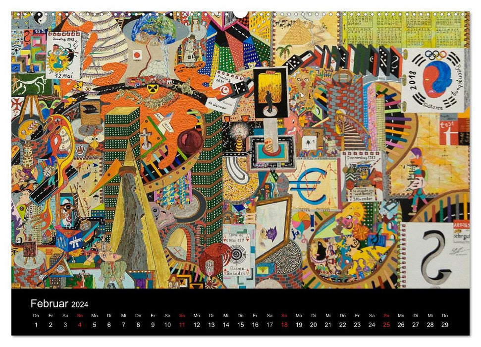 Artworks by the artist Ralf Hasse (CALVENDO wall calendar 2024) 