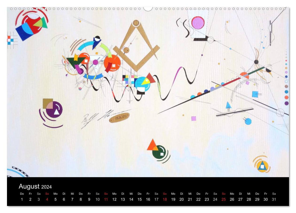 Artworks by the artist Ralf Hasse (CALVENDO wall calendar 2024) 