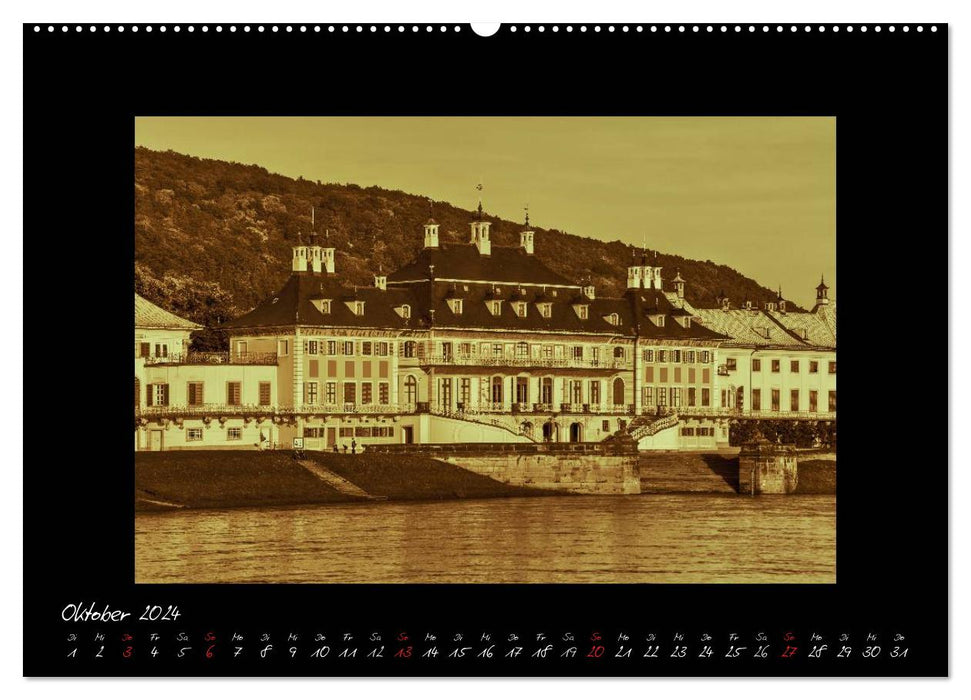 Dresden - Fotografien wie aus guten alten Zeiten (CALVENDO Wandkalender 2024)