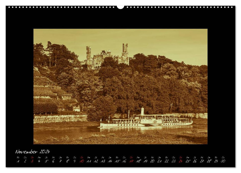 Dresden - Fotografien wie aus guten alten Zeiten (CALVENDO Wandkalender 2024)