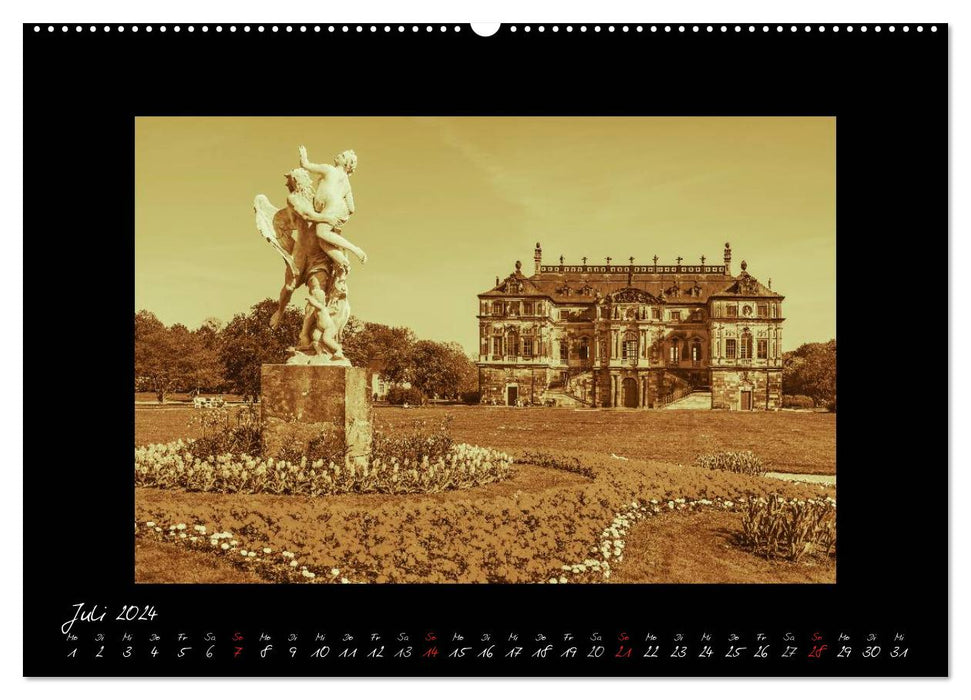 Dresden - Fotografien wie aus guten alten Zeiten (CALVENDO Wandkalender 2024)