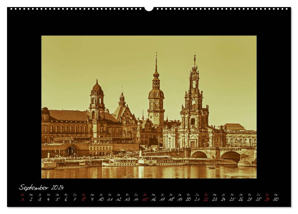 Dresden - Fotografien wie aus guten alten Zeiten (CALVENDO Wandkalender 2024)