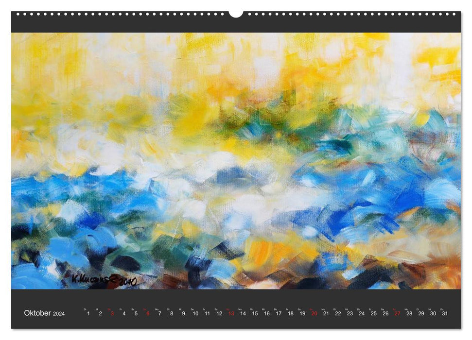 Abstractions on canvas (CALVENDO wall calendar 2024) 