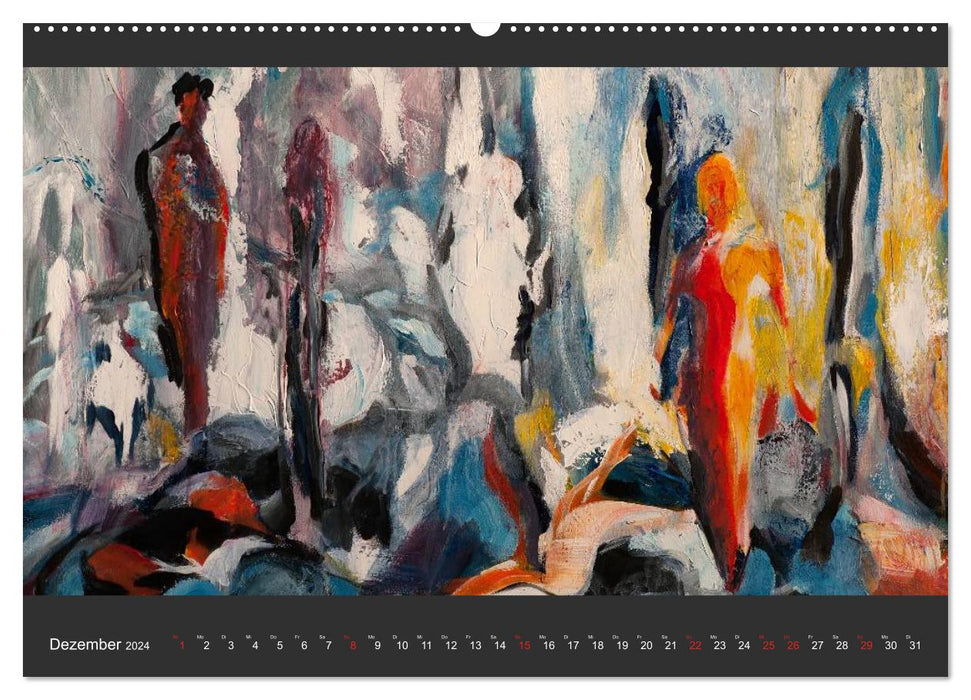 Abstractions on canvas (CALVENDO wall calendar 2024) 