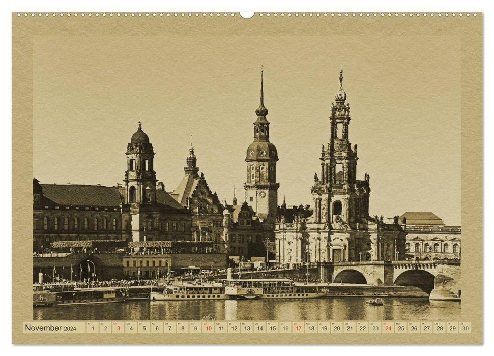Dresden - Ein Kalender im Zeitungsstil (CALVENDO Premium Wandkalender 2024)