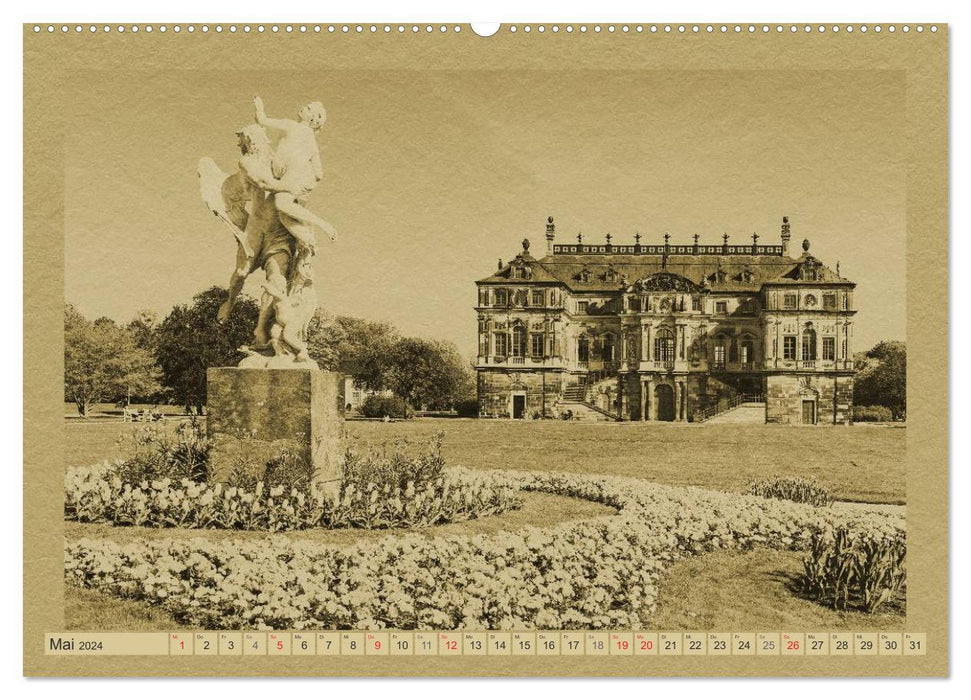 Dresden - Ein Kalender im Zeitungsstil (CALVENDO Premium Wandkalender 2024)