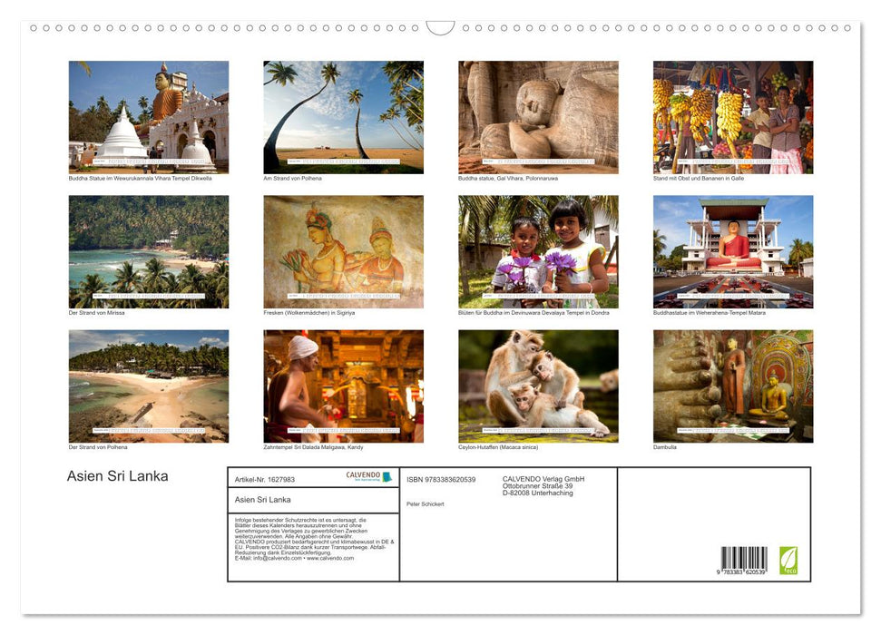 Asia - Sri Lanka (CALVENDO wall calendar 2024) 
