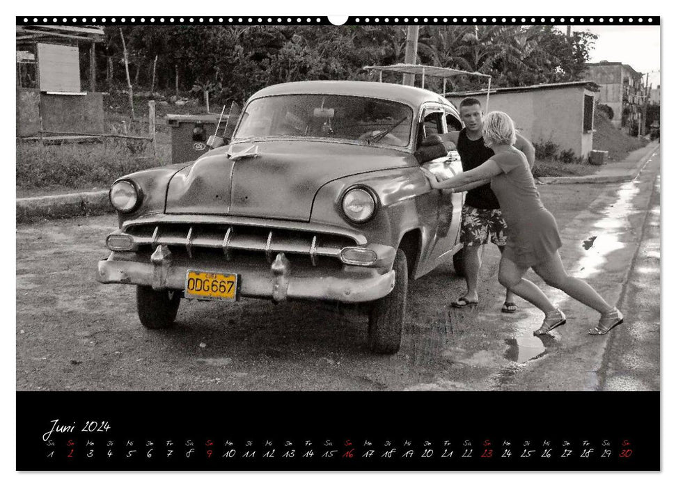 Cuba et les voitures classiques (calendrier mural CALVENDO 2024) 