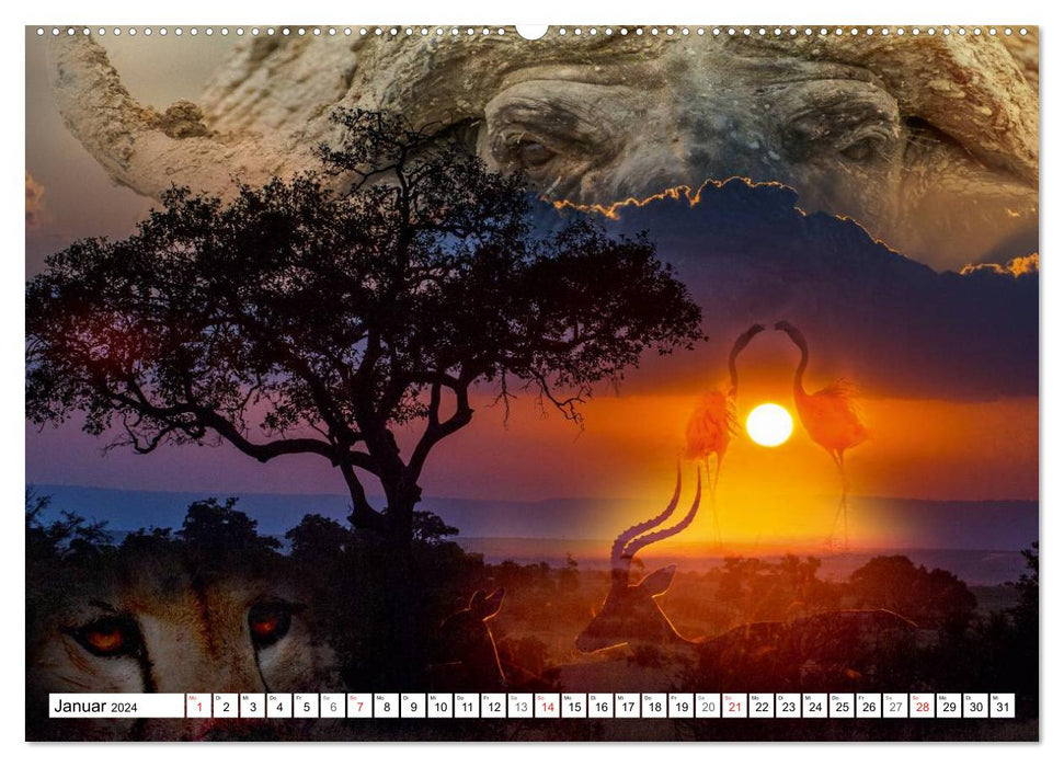 Emotional moments: African Dreams (CALVENDO wall calendar 2024) 